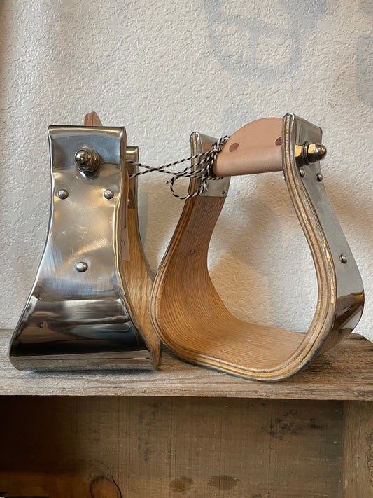 4" Stainless Bell Stirrups