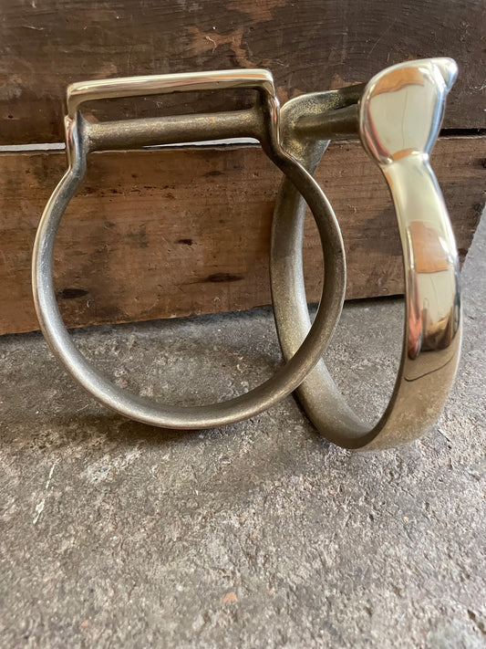 Solid Bronze Oxbow Stirrups - 5"