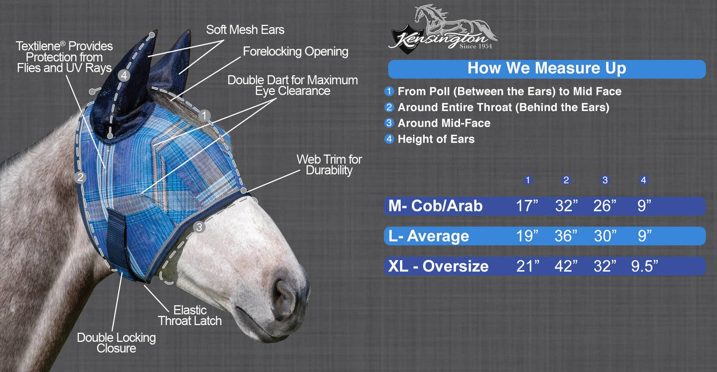 Fly Mask with Covered Ears