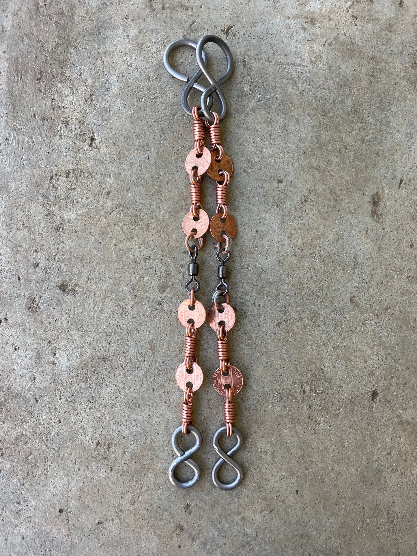 Gerald Wright Copper Penny Rein Chains - 11"