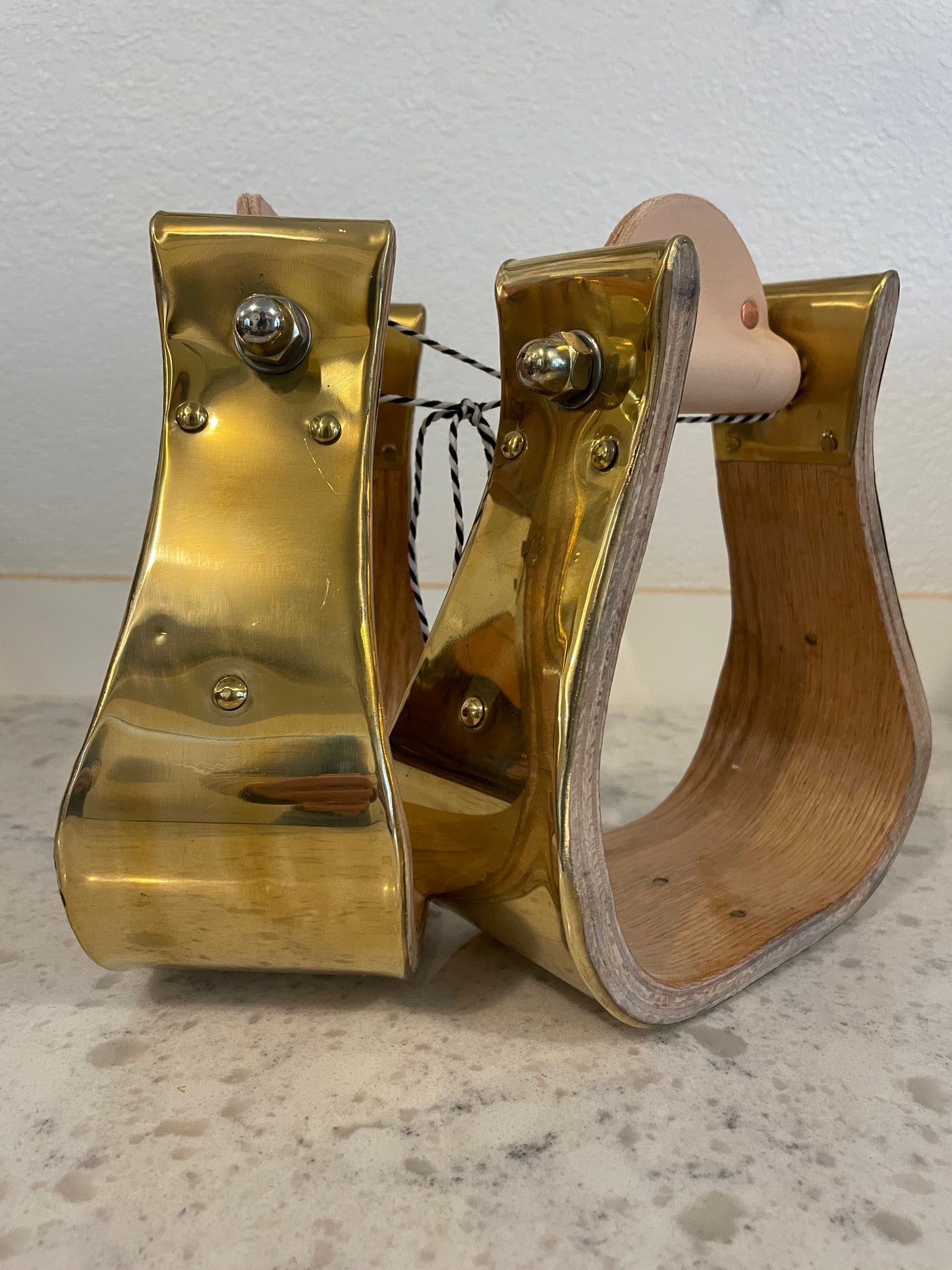 3" Brass Stirrups
