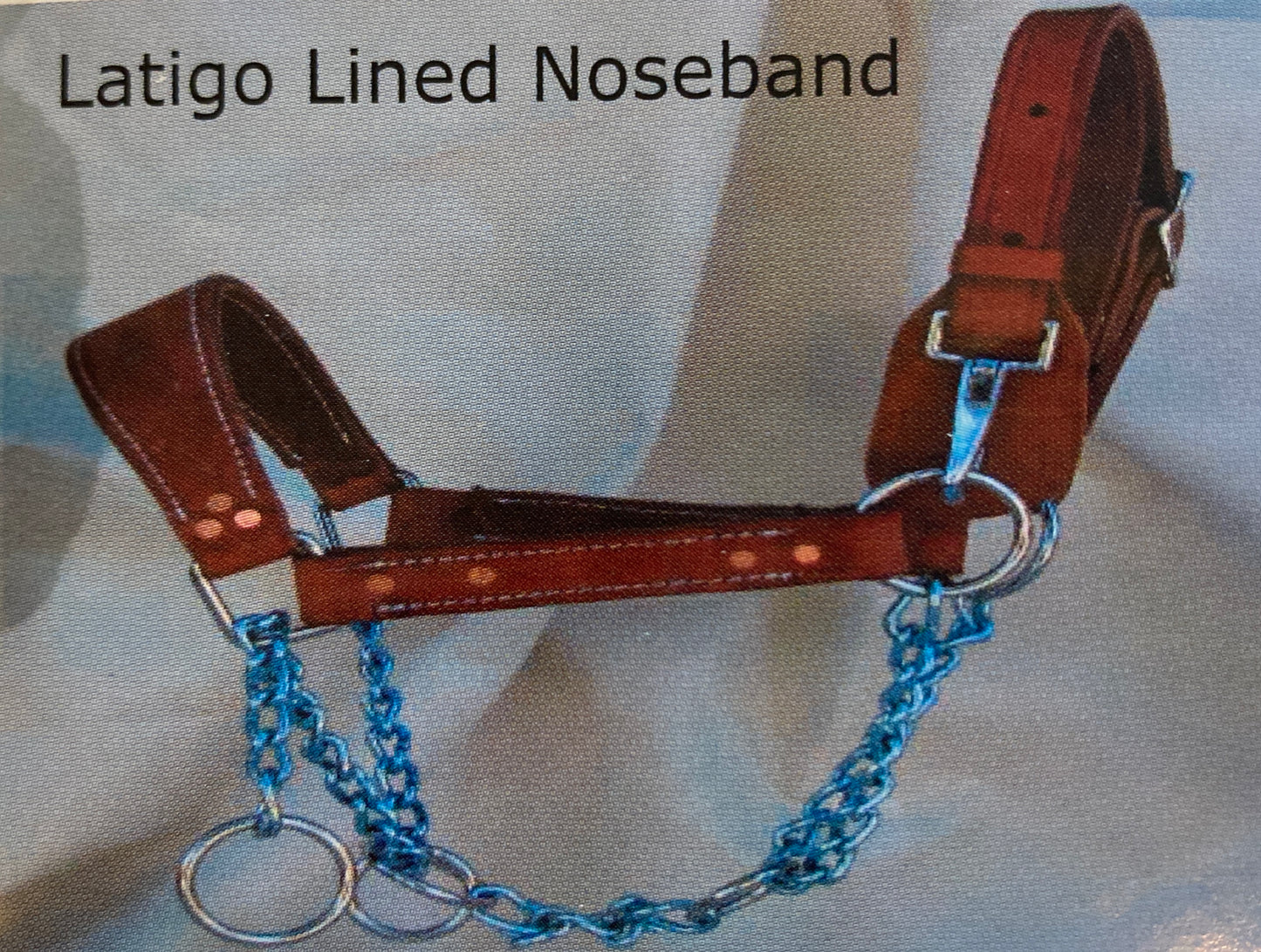 Latigo Lined Mule Draw Chain Halter