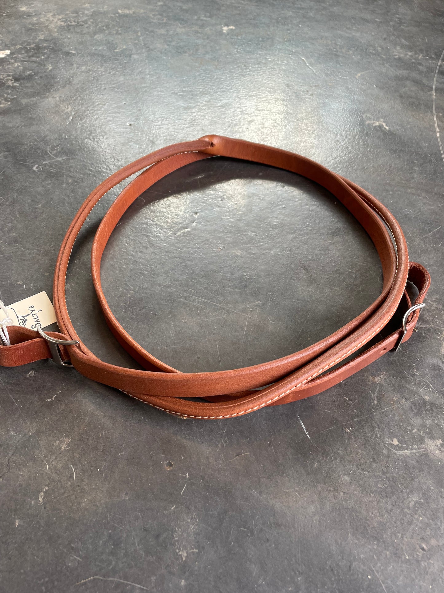 Rolled Center Roping Reins