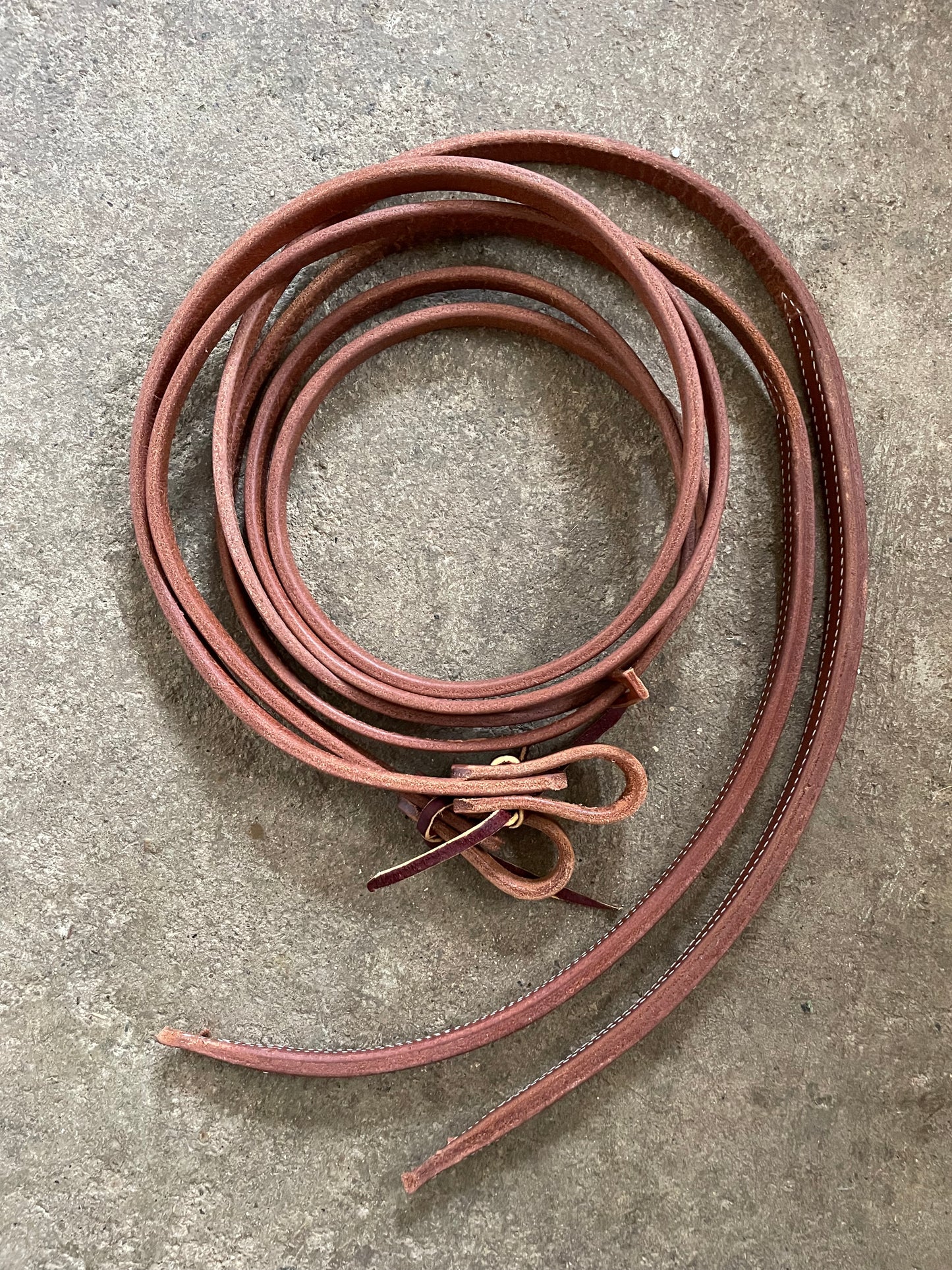 5/8" Stitched Weighted Ends Split Reins