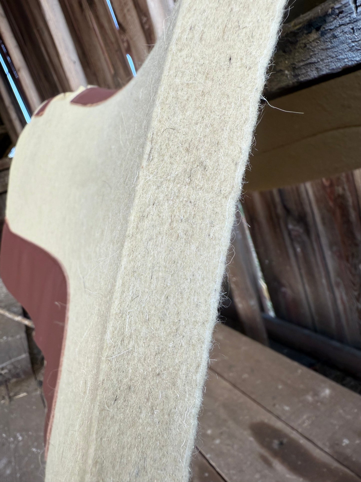 Contoured Wool Saddle Pad - 1" Thick