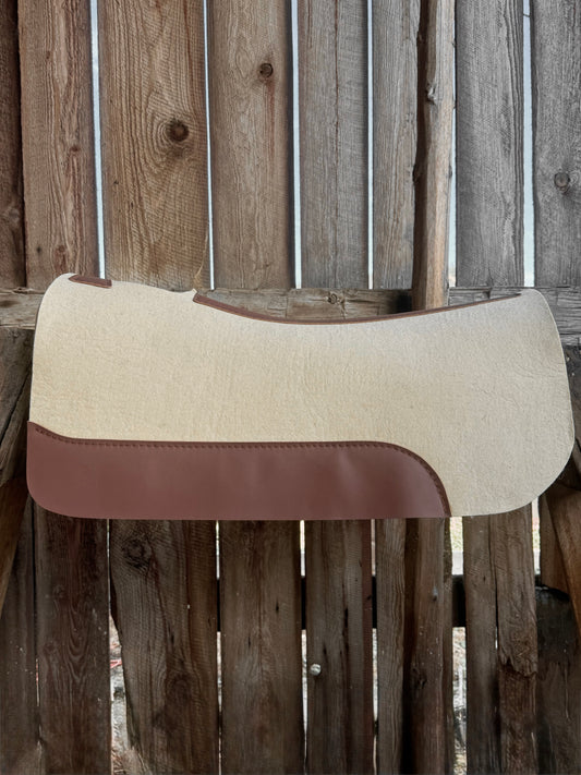 Contoured Wool Saddle Pad - 1" Thick