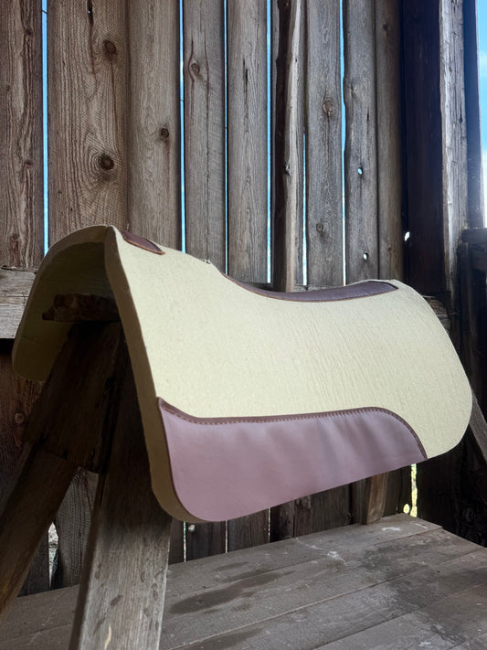 Contoured Wool Saddle Pad - 3/4" Thick