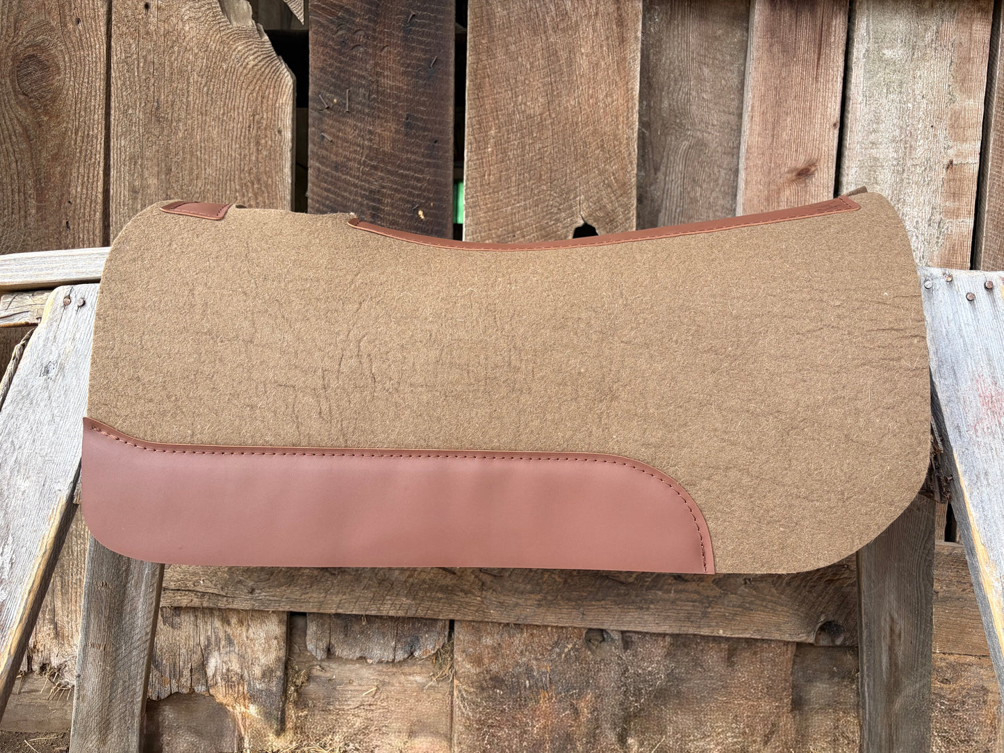 Contoured 100% Wool Saddle Pad - 3/4" Thick