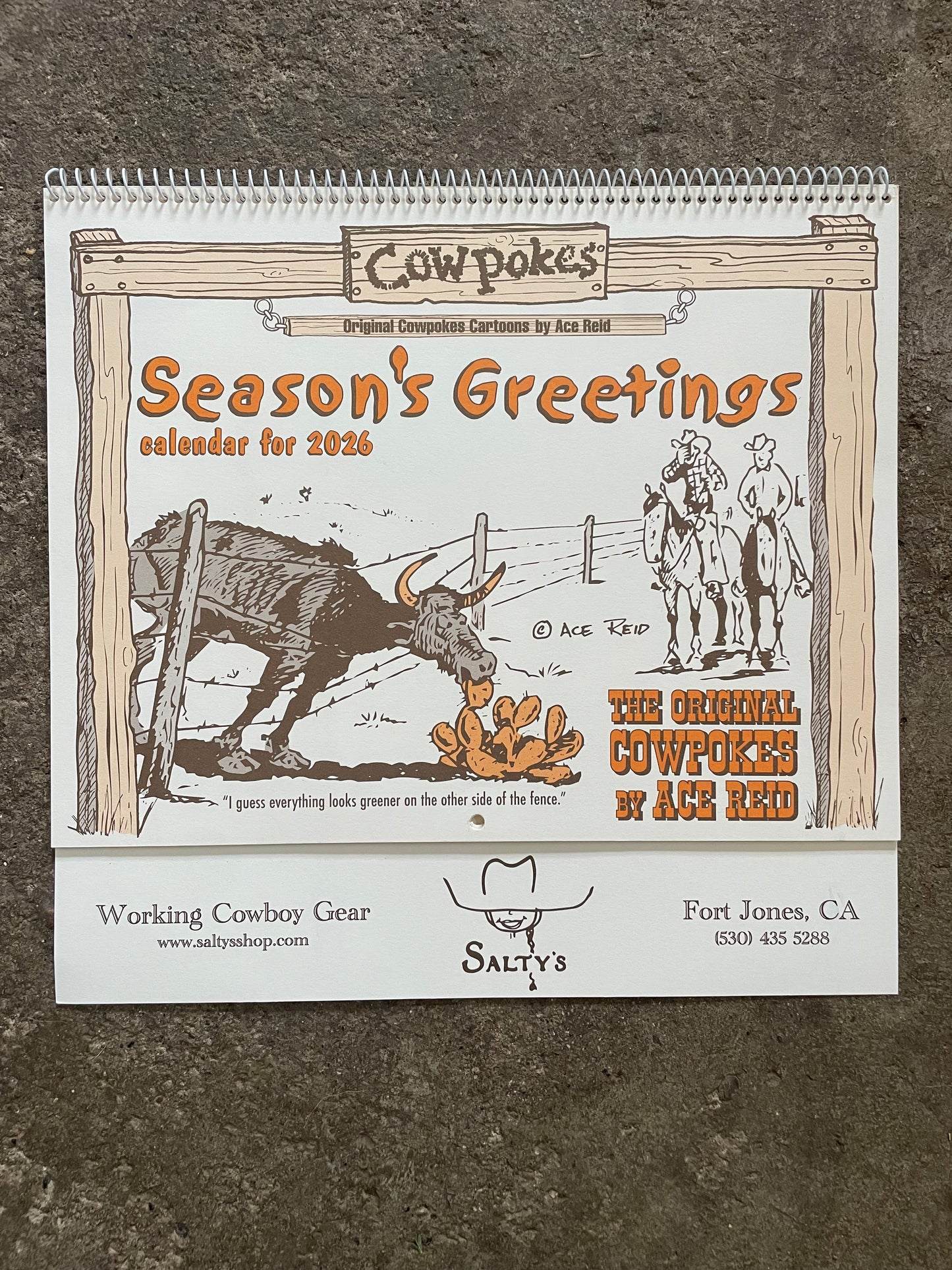 2026 Ace Reid Cowpokes Calendar