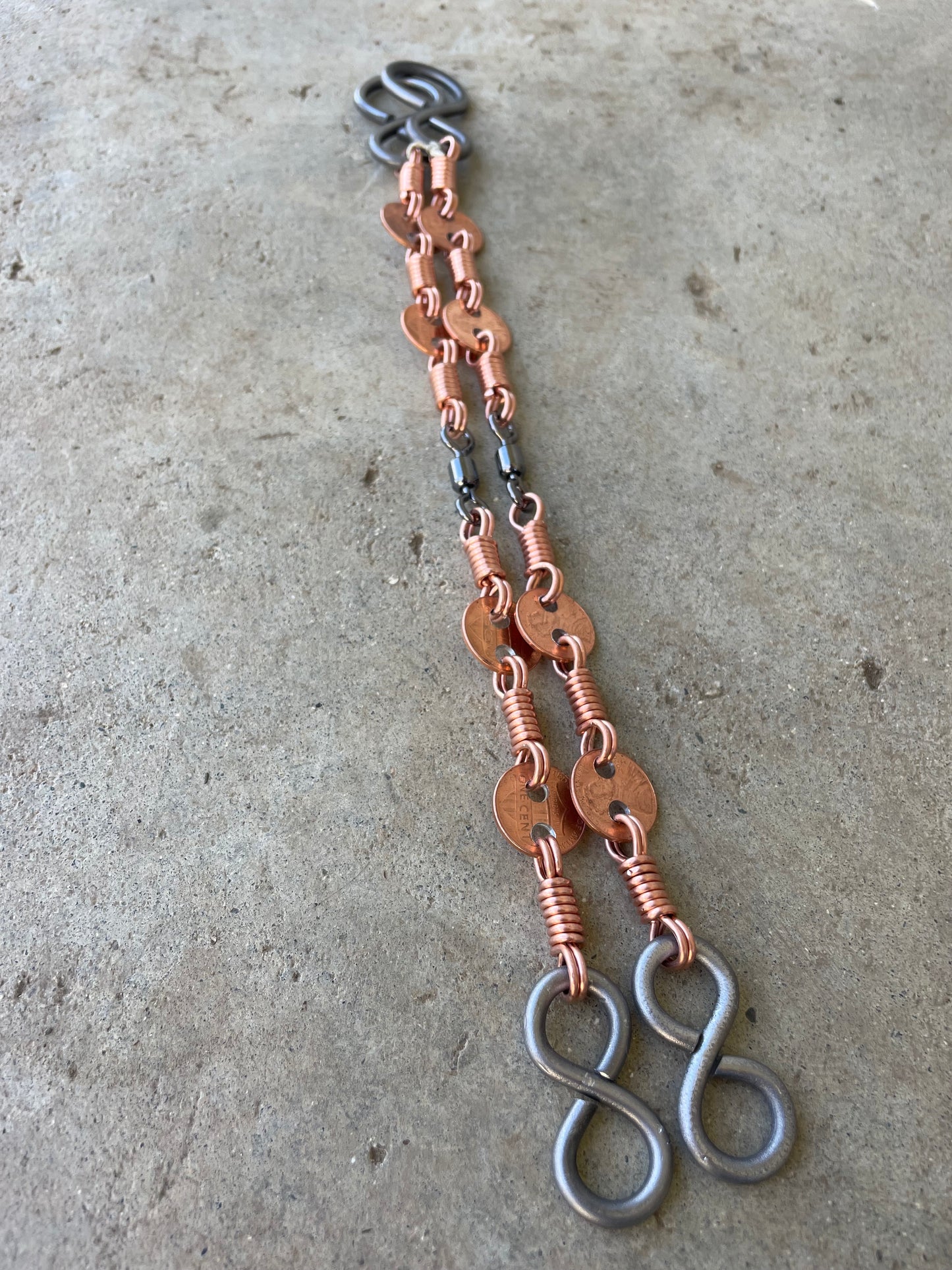 Gerald Wright Copper Penny Rein Chains - 12"