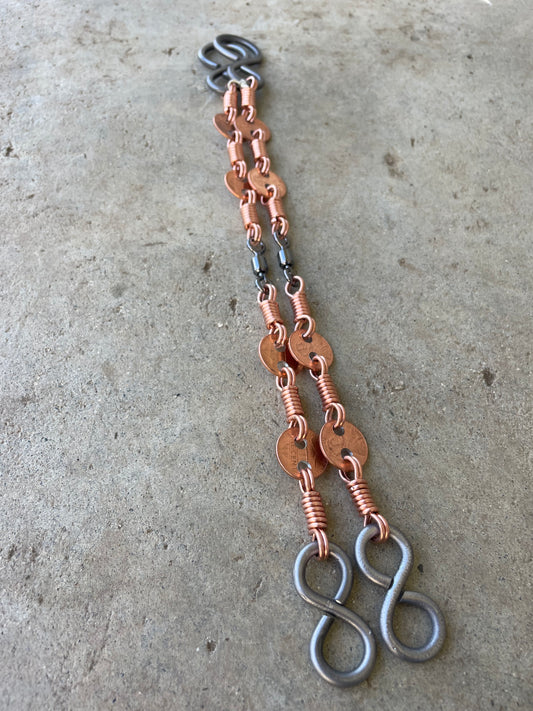 Gerald Wright Copper Penny Rein Chains - 12"