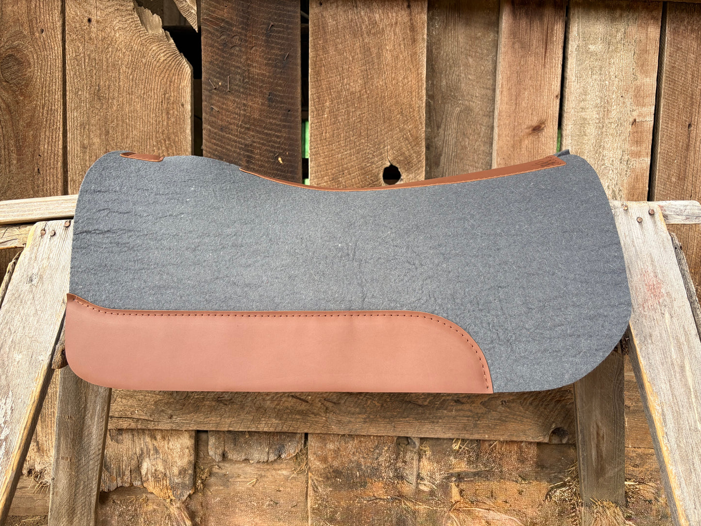 Contoured 100% Wool Saddle Pad - 3/4" Thick