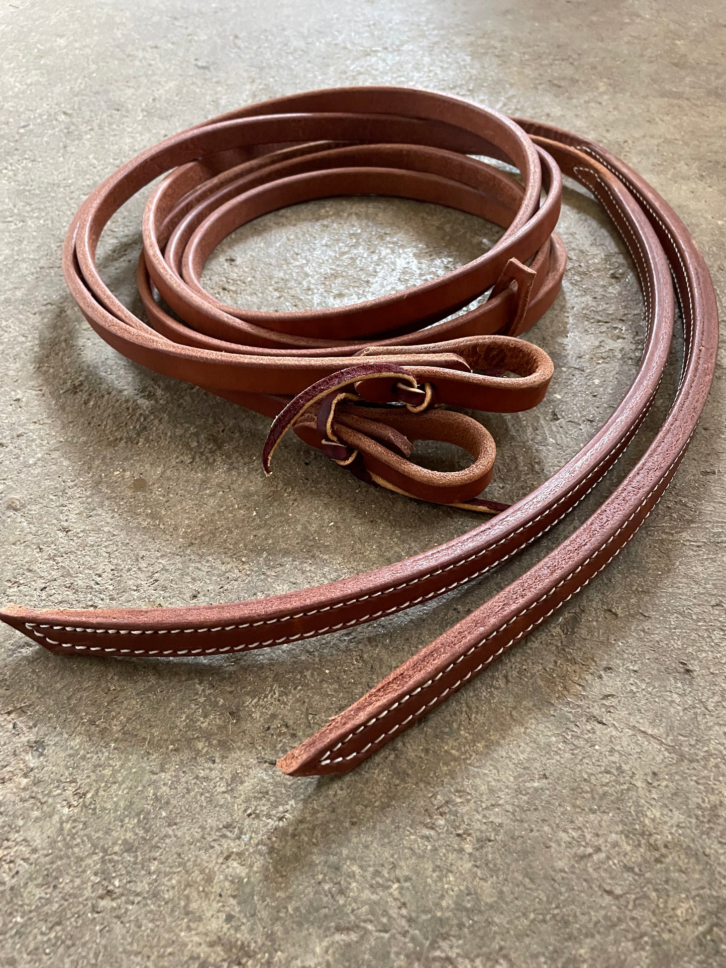 5/8" Stitched Weighted Ends Split Reins