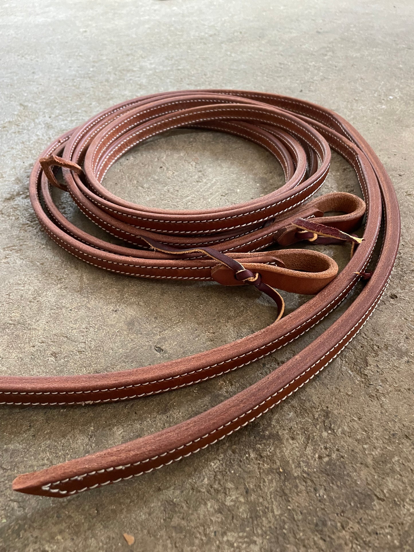 5/8" Fully Stitched Weighted Split Reins