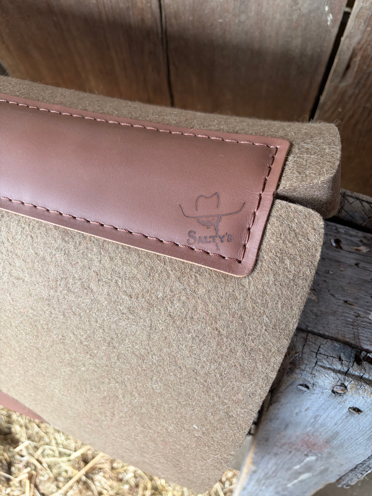 Contoured 100% Wool Saddle Pad - 1" Thick
