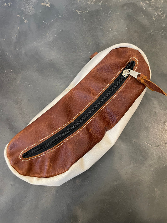 Canvas and Leather Cantle Bag - RM Zylstra